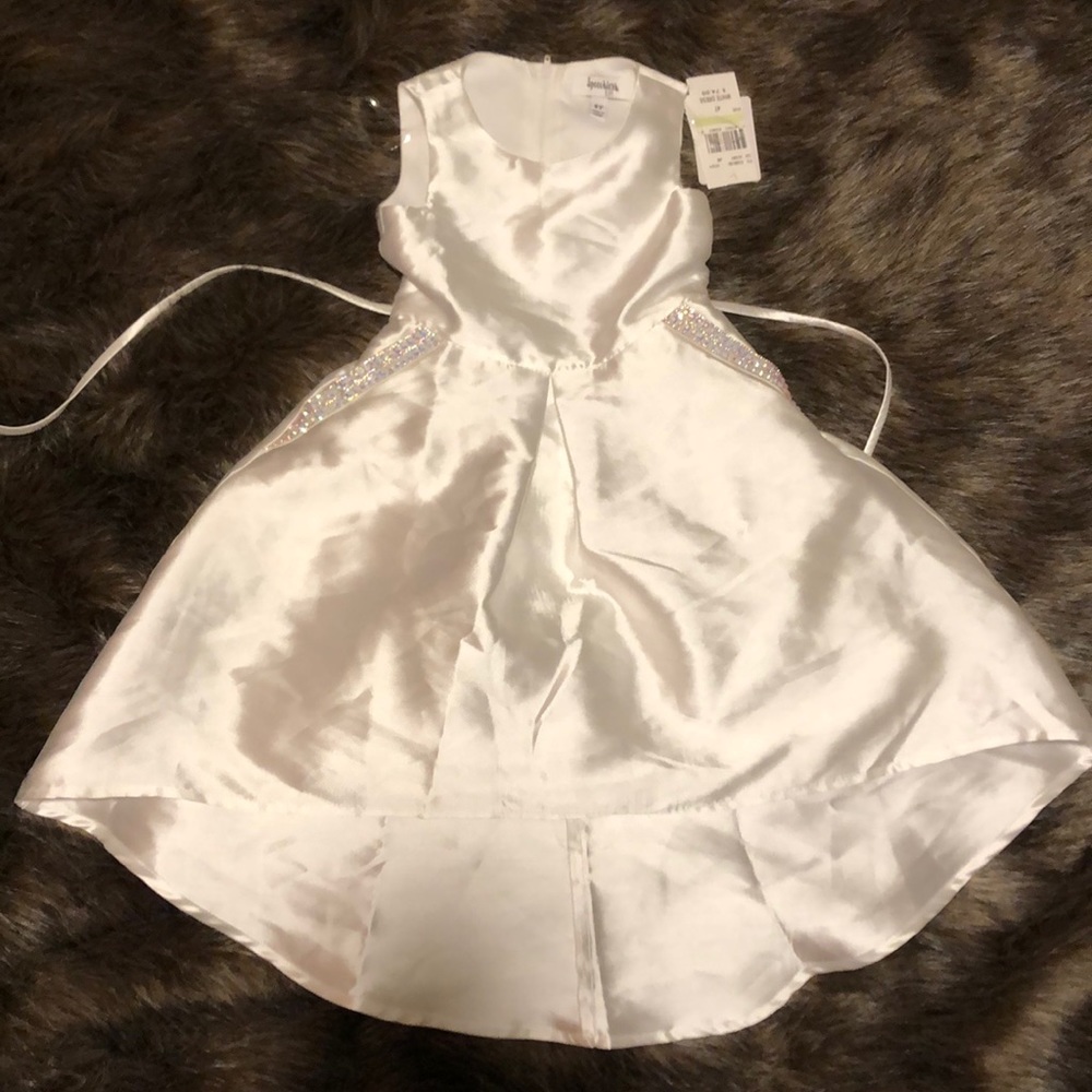 Brand new 4T flower girl or formal white dress